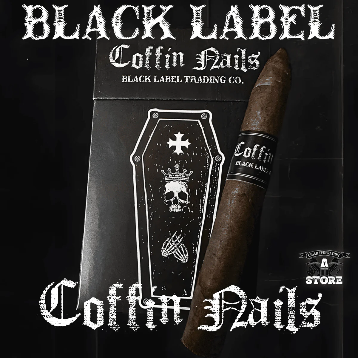 BLACK LABEL COFFIN NAILS