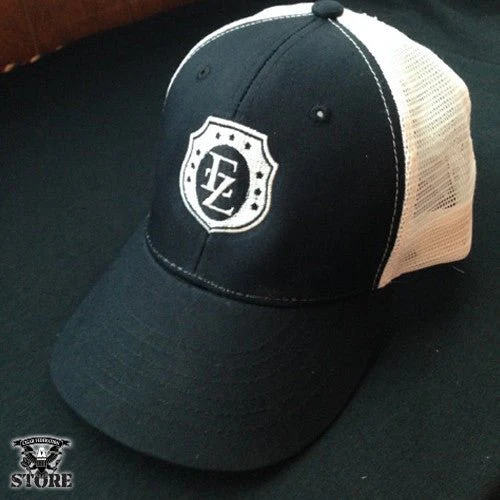 Ezra Zion Black Hat w/ White Mesh