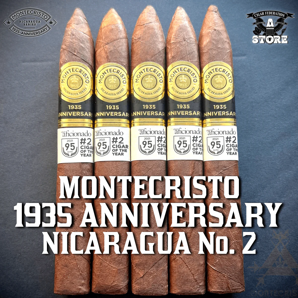 MONTECRISTO 1935 ANNIVERSARY NICARAGUA NO. 2