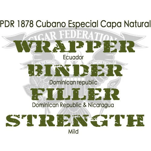 PDR 1878 Cubano Especial Capa Natural - Image 2